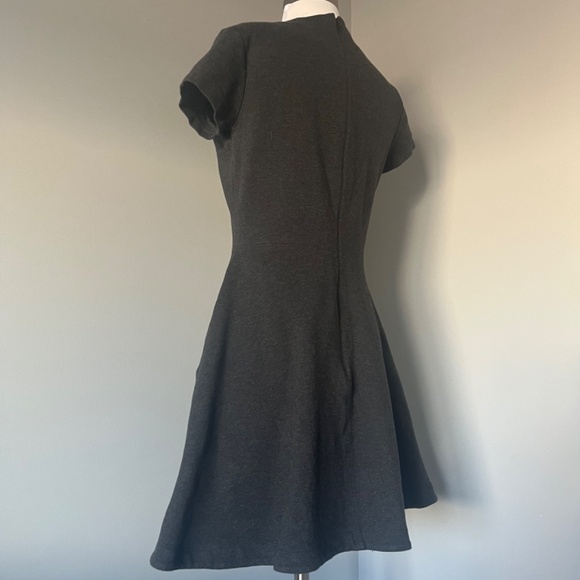 KATE SPADE SATURDAY The Good Times Short Sleeve Dark Gray Casual Cotton Dress - Picture 6 of 12